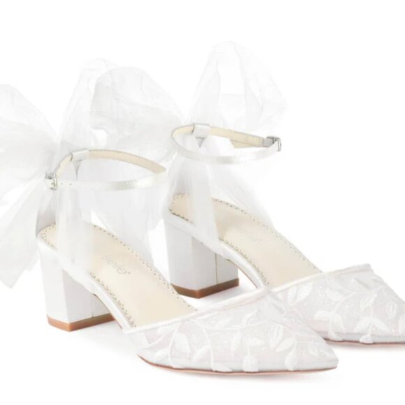 Bella Belle Joelle Ivory Bridal Heels - Picture 1 of 6